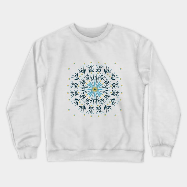 blue flowers Crewneck Sweatshirt by Pacesyte